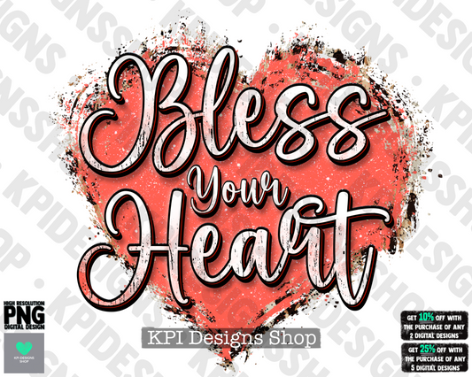 Bless Your Heart - Apr2022 - PNG - Digital Design