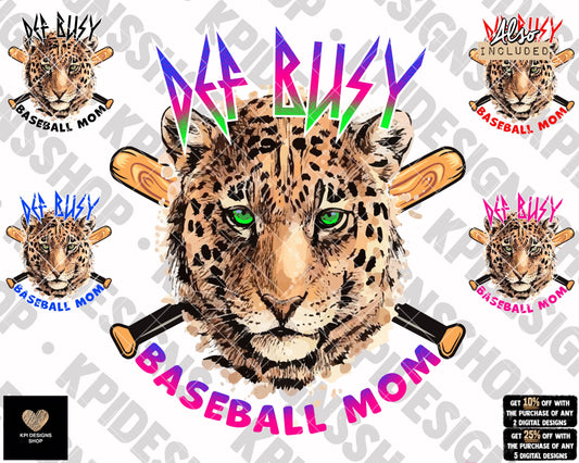 Def Busy Baseball Mom (5-pack) - Mar2023 - PNG - Digital Design