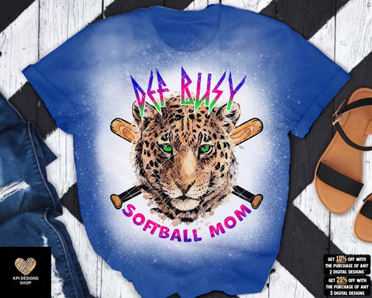 Def Busy Softball Mom (5-pack) - Mar2023 - PNG - Digital Design