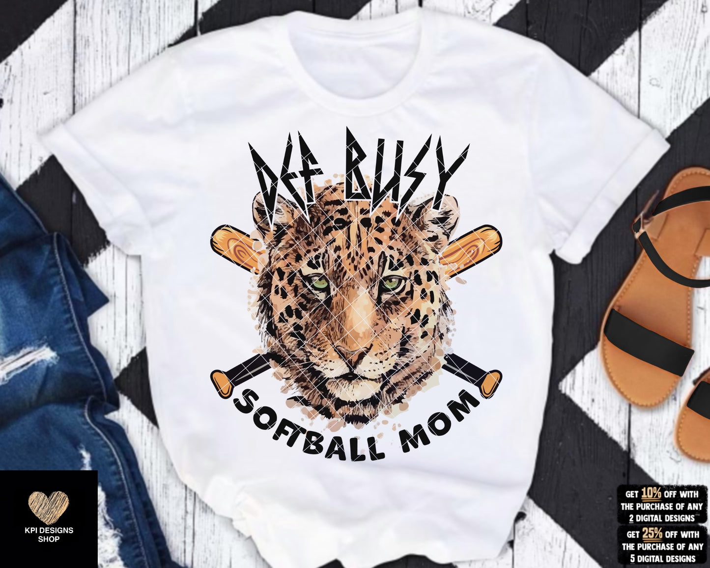 Def Busy Softball Mom (5-pack) - Mar2023 - PNG - Digital Design