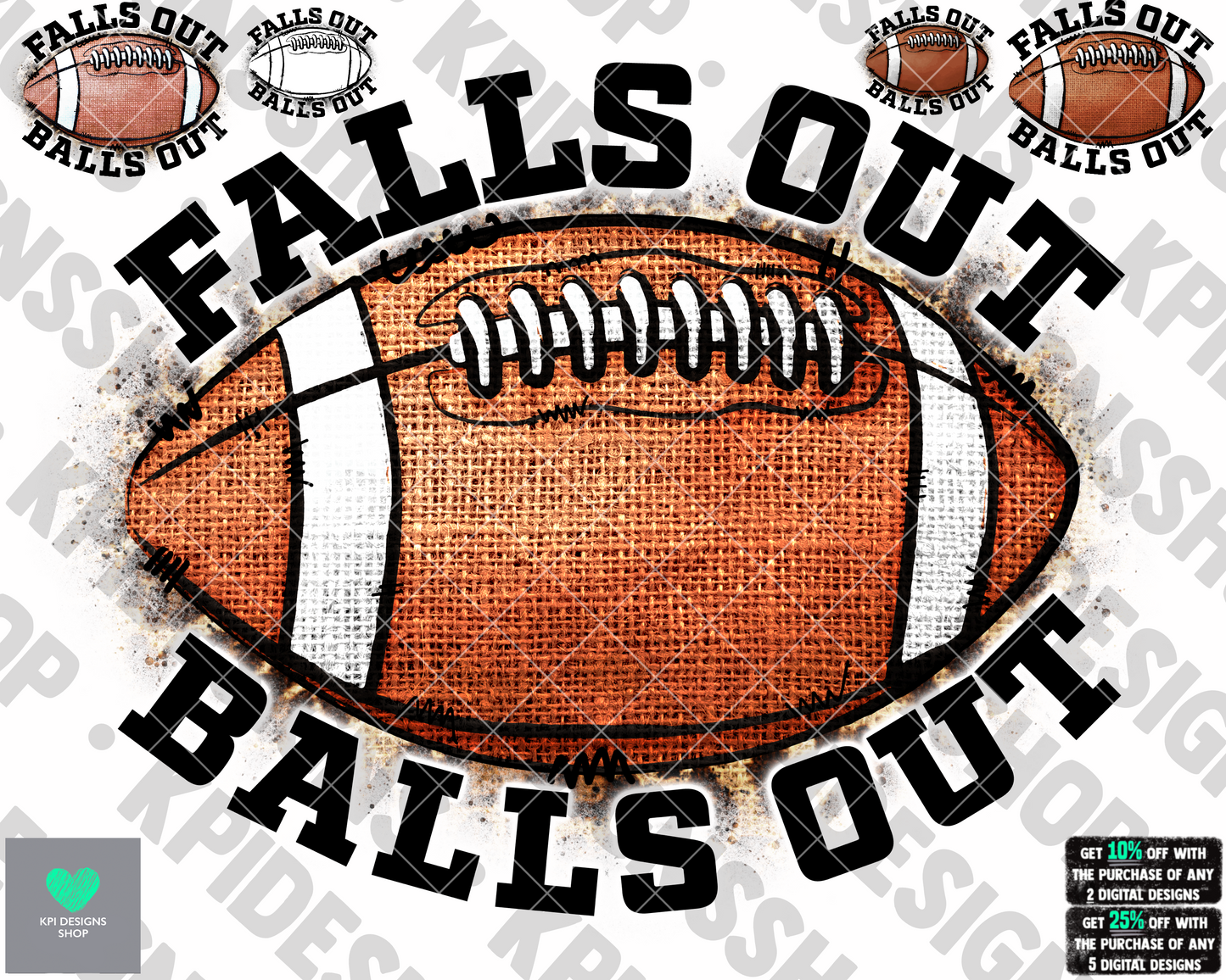 Falls Out Balls Out (5-pack) - Sept2022 - PNG - Digital Design