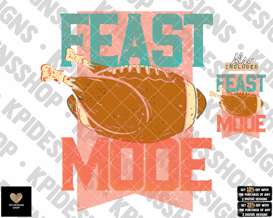 Feast Mode (2-pack) - Oct2022 - PNG - Digital Design