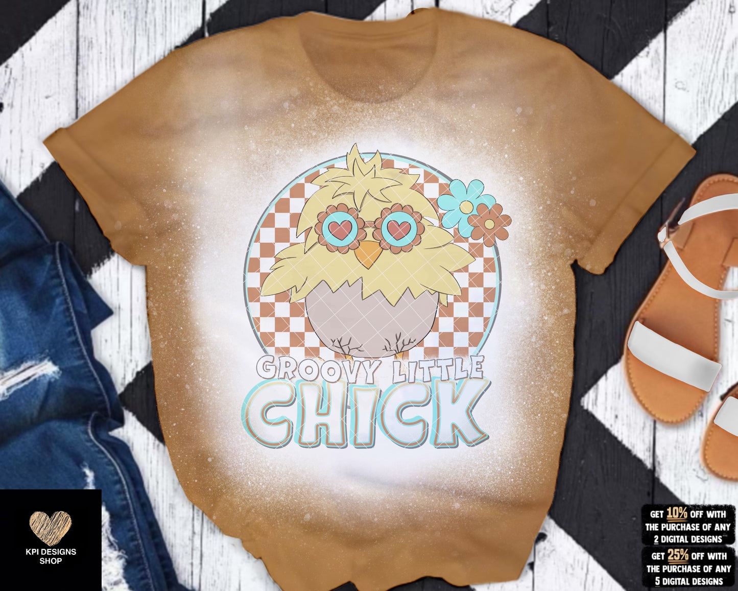 Groovy Little Chick - Mar2023 - PNG - Digital Design