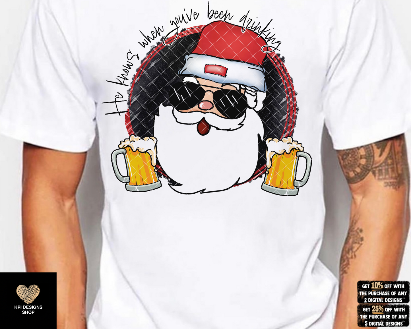 He Knows When You've Been Drinking (3-pack) - Nov2022 - PNG - Digital Design