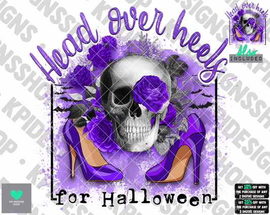 Head Over Heels for Halloween (2-pack) - July2022 - PNG - Digital Design