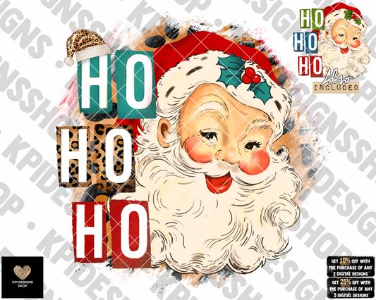 Ho Ho Ho (2-pack) - Oct2022 - PNG - Digital Design