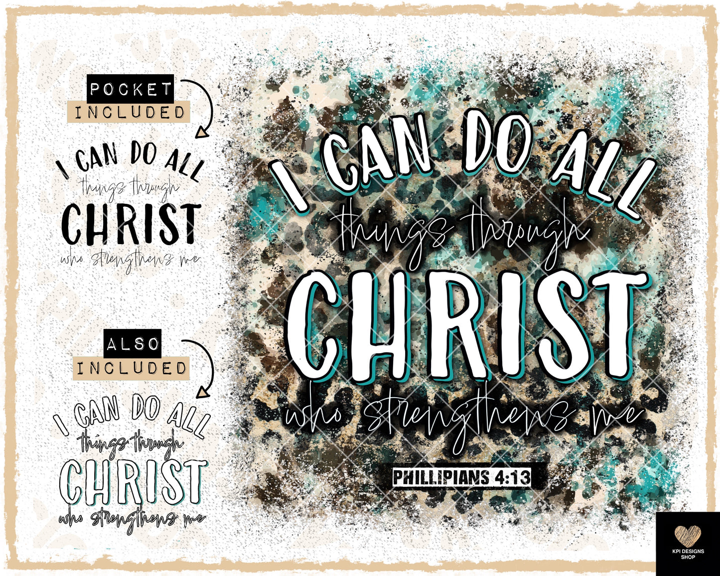 I Can Do All Things Through Christ (3-pack) - April2023 - PNG - Digital Design