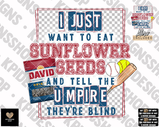 Sunflower Seeds & Blind Umpires (Both) - Mar2023 - PNG - Digital Design