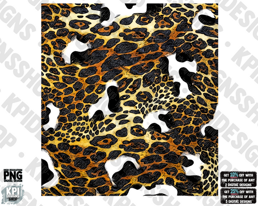 Leopard/Cow Print - PNG - Digital Design