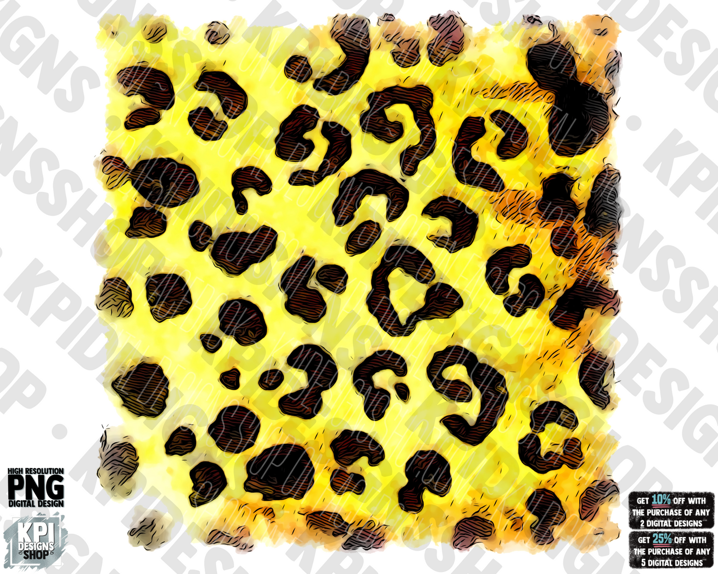 Leopard Print Sleeve - PNG - Digital Design