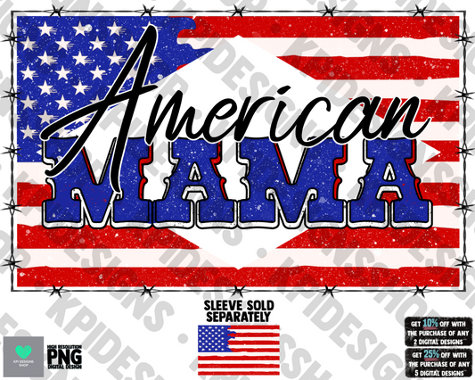 American Mama - Jan2022 - PNG - Digital Design