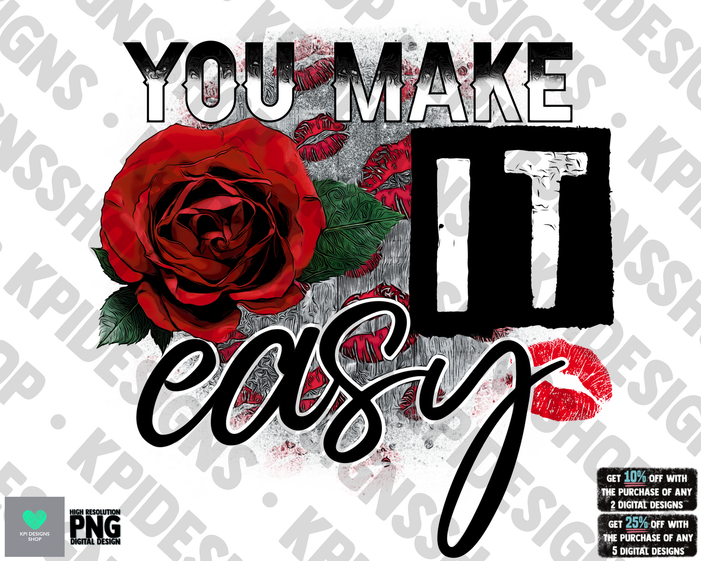 You Make It Easy - Jan2022 - PNG - Digital Design