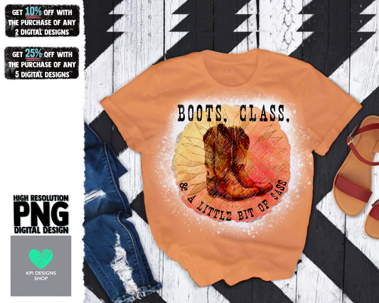 Boots, Class, & Sass - Jan2022 - PNG - Digital Design