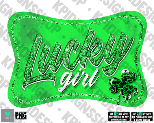 Lucky Girl - Jan2022 - PNG - Digital Design