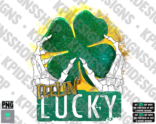 Feelin' Lucky - Feb2022 - PNG - Digital Design