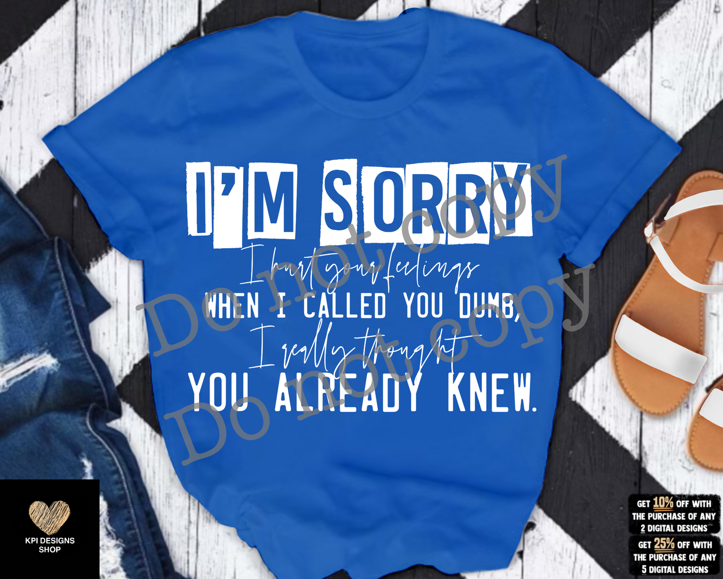 I'm Sorry I Hurt Your Feelings (8-pack) - Feb2023 - PNG - Digital Design