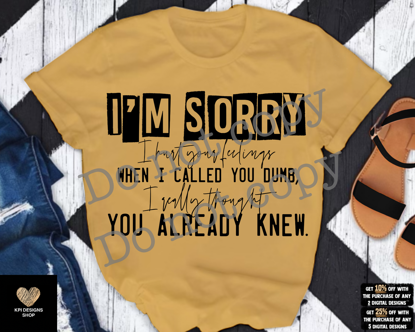 I'm Sorry I Hurt Your Feelings (8-pack) - Feb2023 - PNG - Digital Design