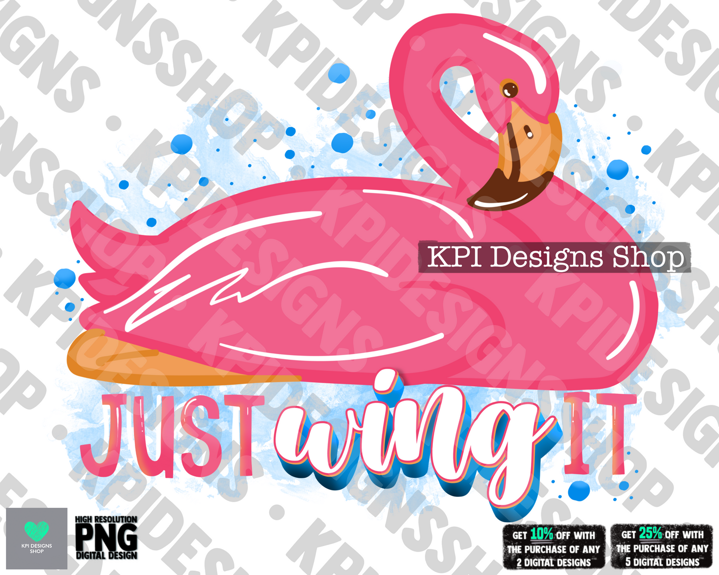 Just Wing It  - Apr2022 - PNG - Digital Design