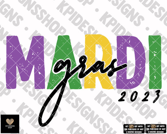 Mardi Gras 2023 - Jan2023 - PNG - Digital Design