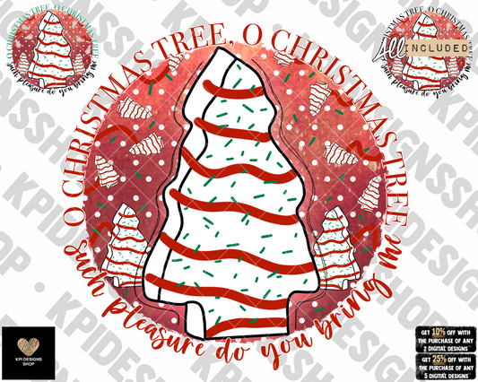 O' Christmas Tree (3-pack) - Oct2022 - PNG - Digital Design