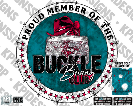 Buckle Bunny Club - PNG - Digital Design
