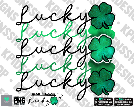 Lucky (St. Patrick's Day) - Feb 2022 - PNG - Digital Design