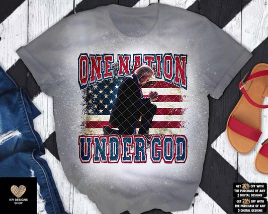 Trump - One Nation Under God - April2023 - PNG - Digital Design