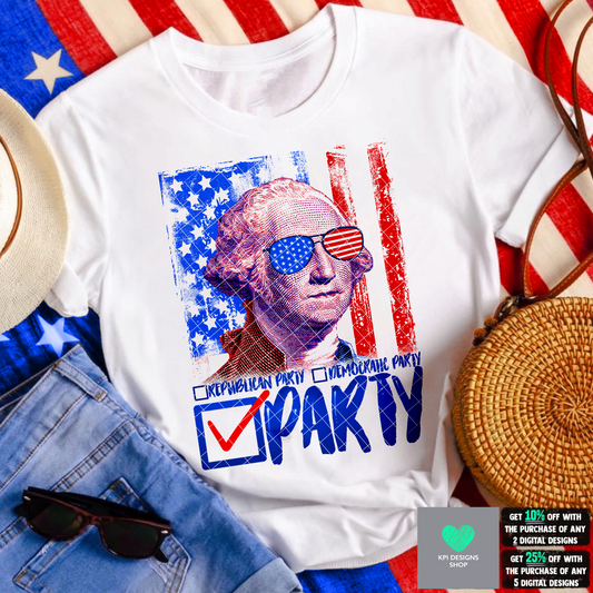 Party (July 4th) - May2022 - PNG - Digital Design