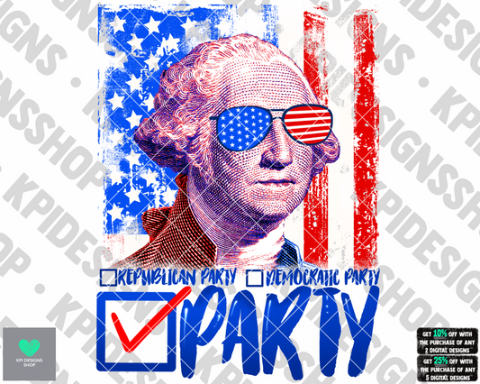 Party (July 4th) - May2022 - PNG - Digital Design