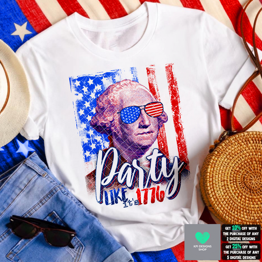 Party Like It's 1776 - May2022 - PNG - Digital Design