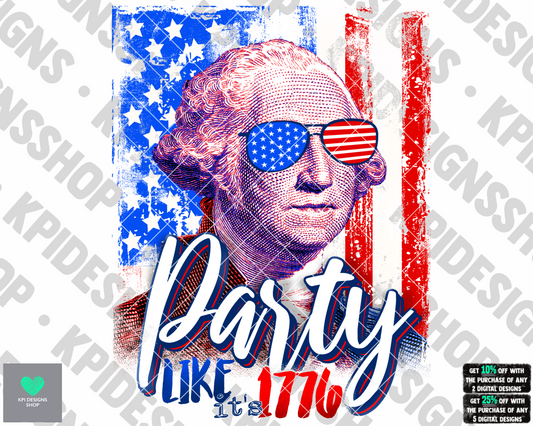 Party Like It's 1776 - May2022 - PNG - Digital Design