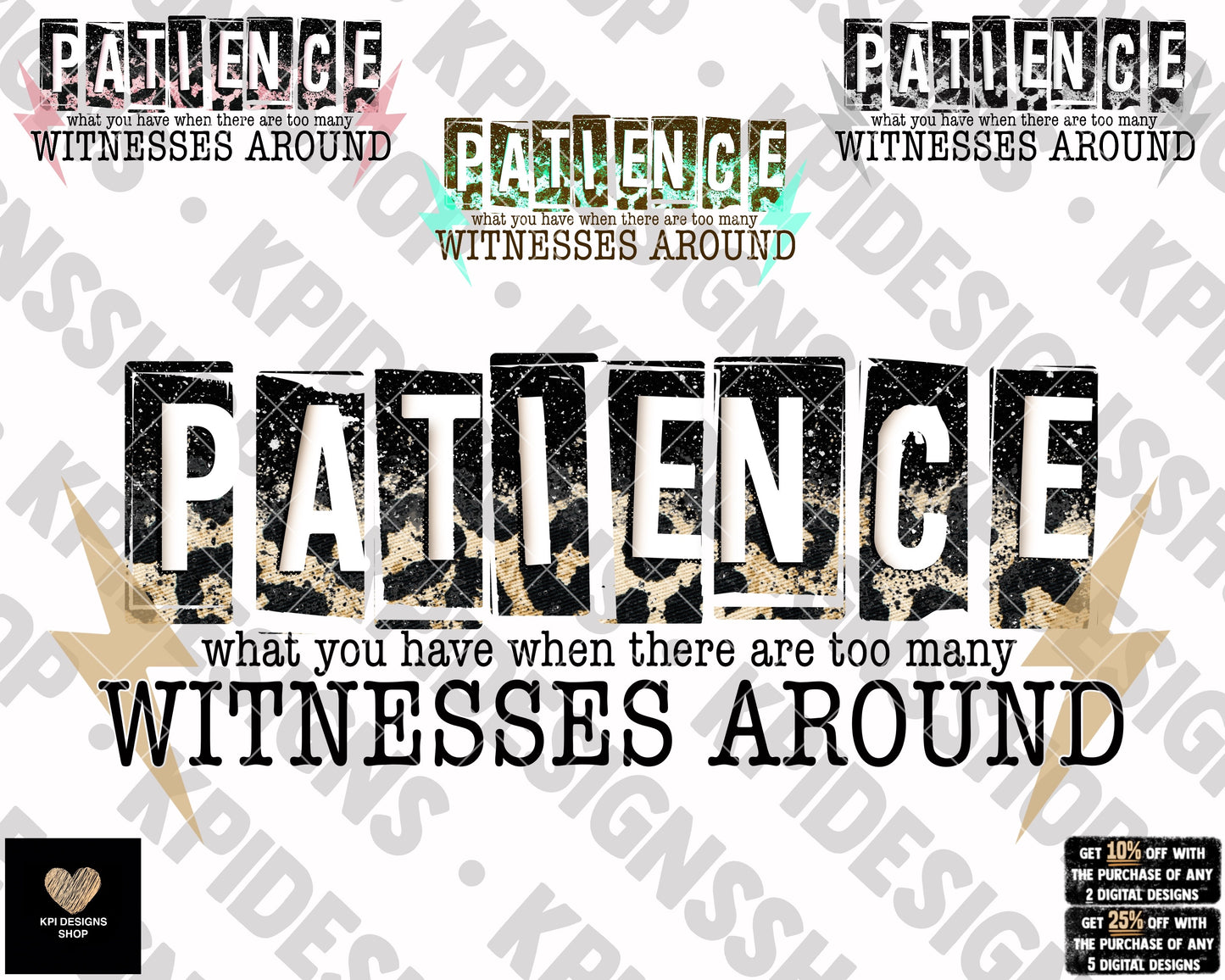 Patience (4-pack) - Jan2023 - PNG - Digital Design