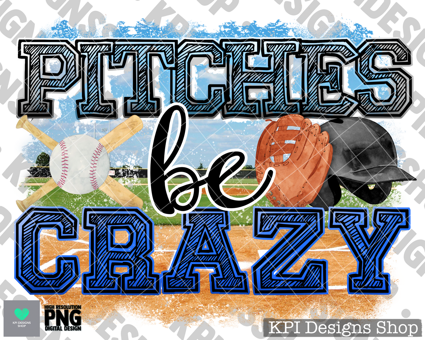 Pitches Be Crazy (9-pack) (Baseball) - Apr2022 - PNG - Digital Design