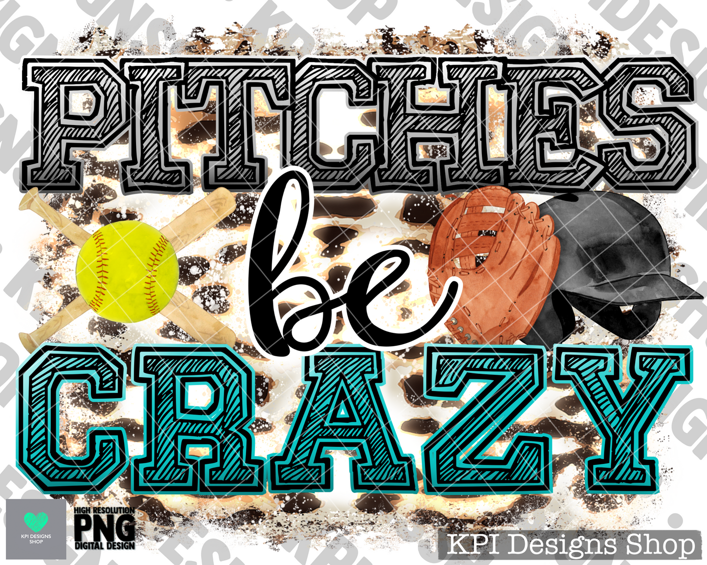 Pitches Be Crazy (9-pack) (Softball) - Apr2022 - PNG - Digital Design