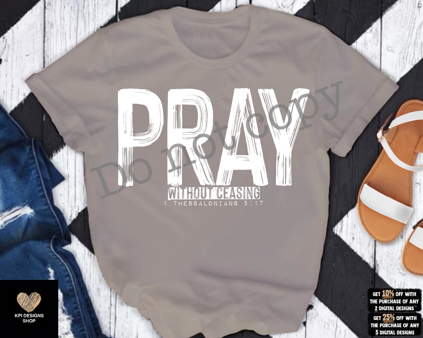 Pray WIthout Ceasing (6-pack) - Jan2023 - PNG - Digital Design