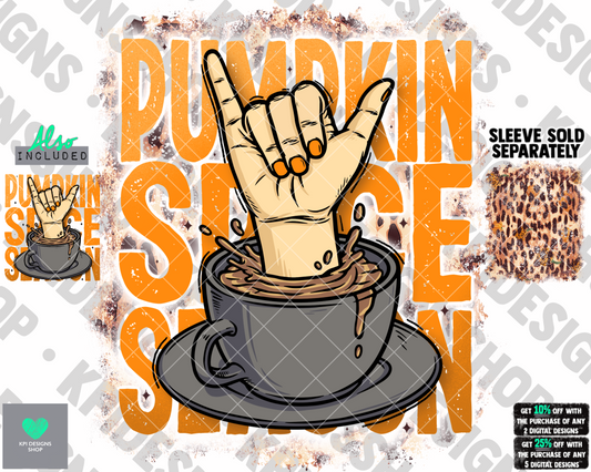 Pumpkin Spice Season (2-pack) - Sept2022 - PNG - Digital Design