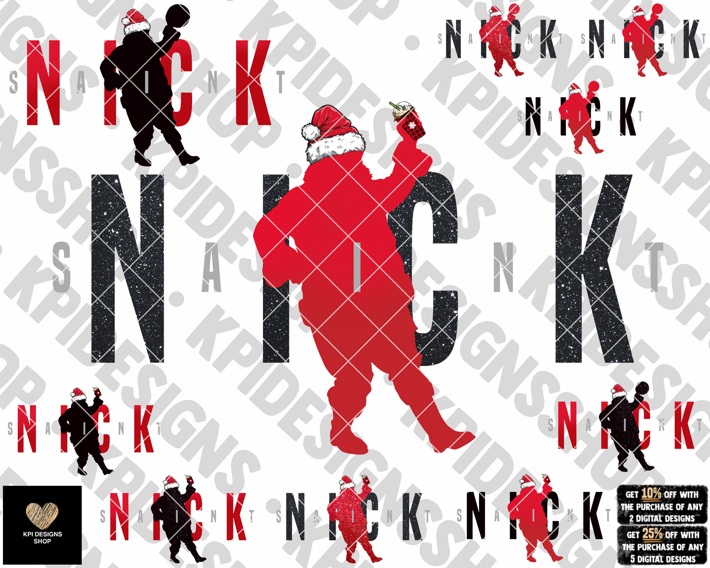 Saint Nick (10-pack) - Nov2022 - PNG - Digital Design