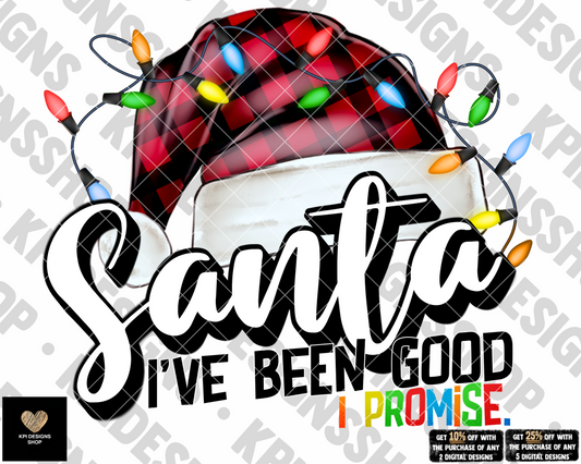 Santa, I've Been Good - Nov2022 - PNG - Digital Design