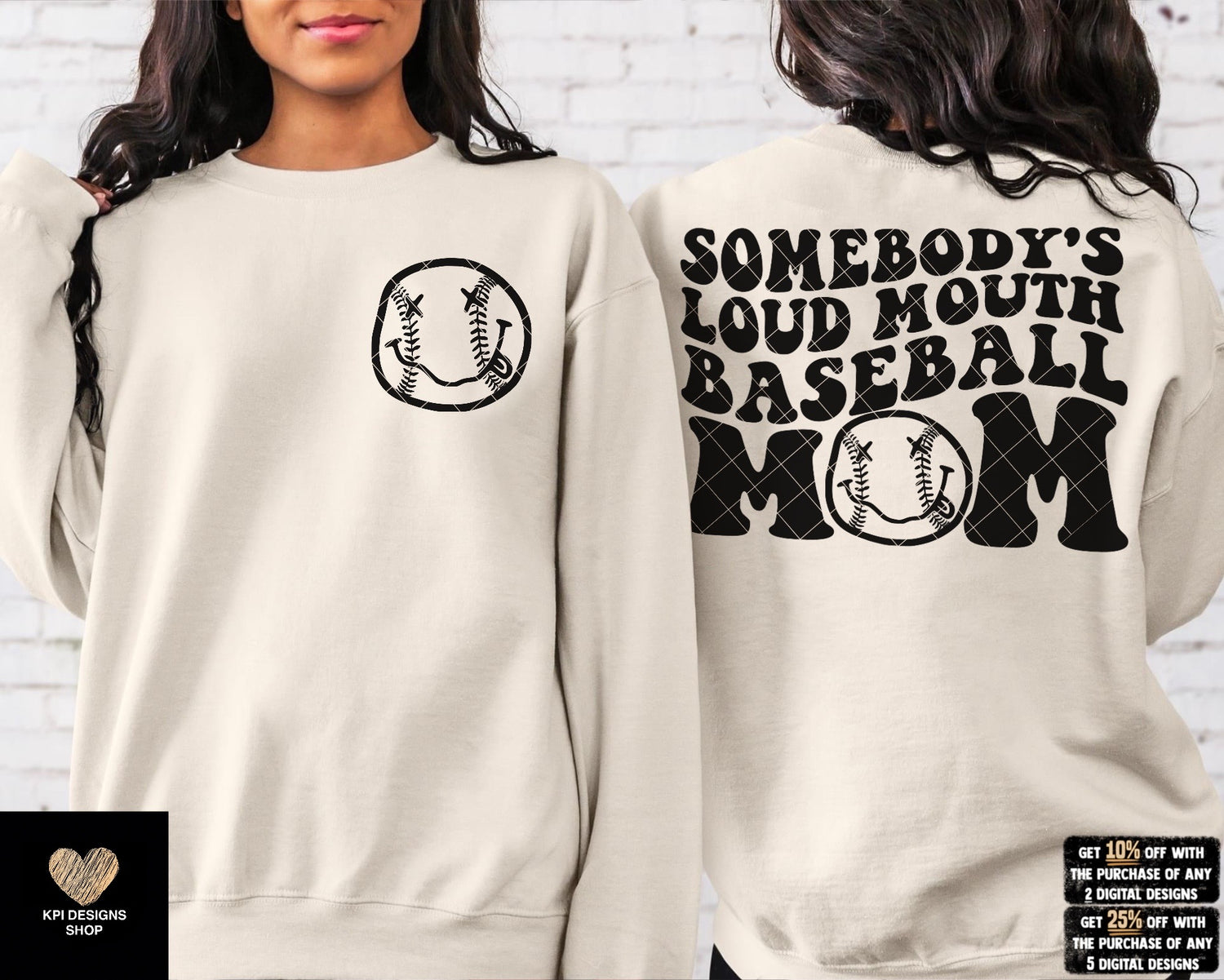 Somebody's Loud Mouth Baseball Mom (6-pack) - Feb2023 - PNG - Digital ...