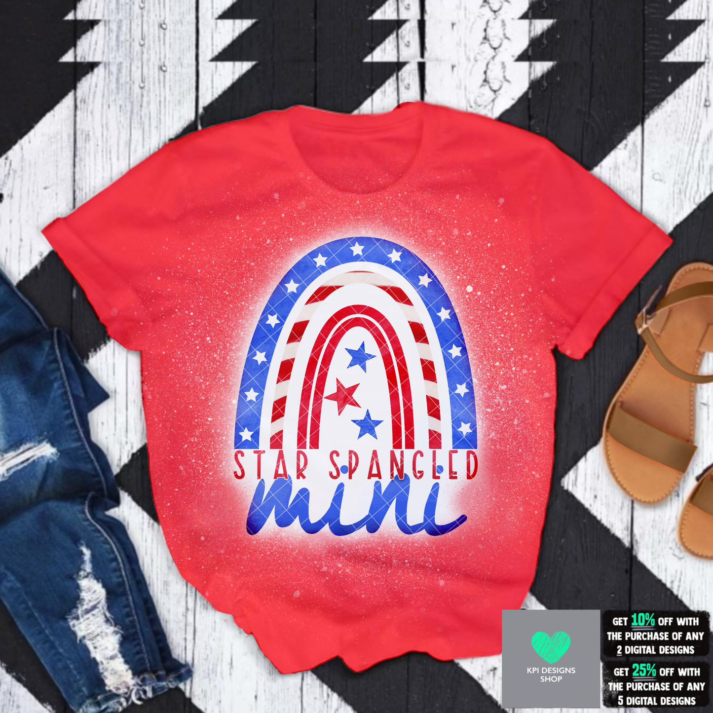 Star Spangled Mini/Sweetie - (July 4th Bundle) - PNG - Digital Design