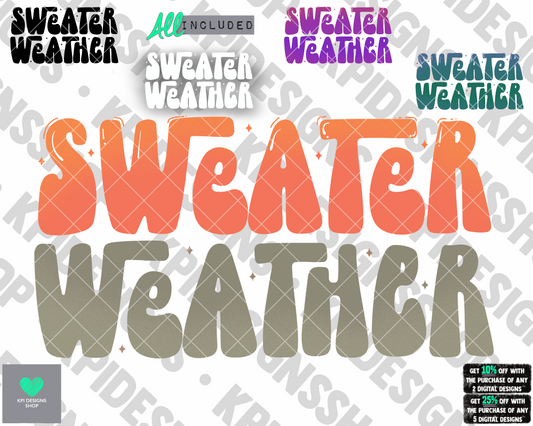 Sweater Weather (5-pack) - Sept2022 - PNG - Digital Design