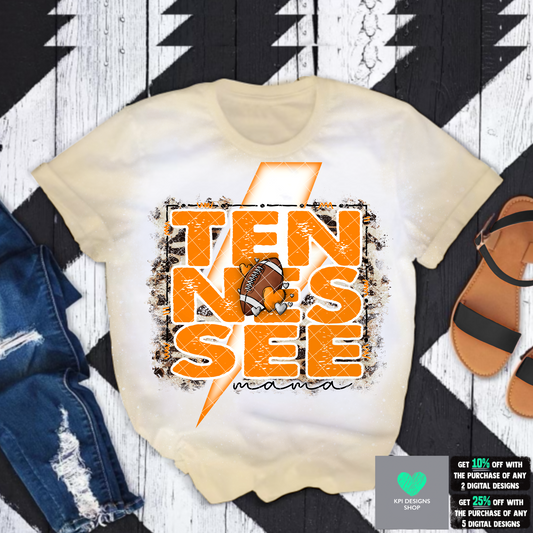 Tennessee Football (4-pack) - July2022 - PNG - Digital Design