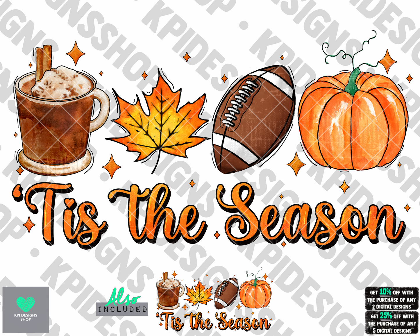 'Tis The Season Fall (2-pack) - Aug2022 - PNG - Digital Design