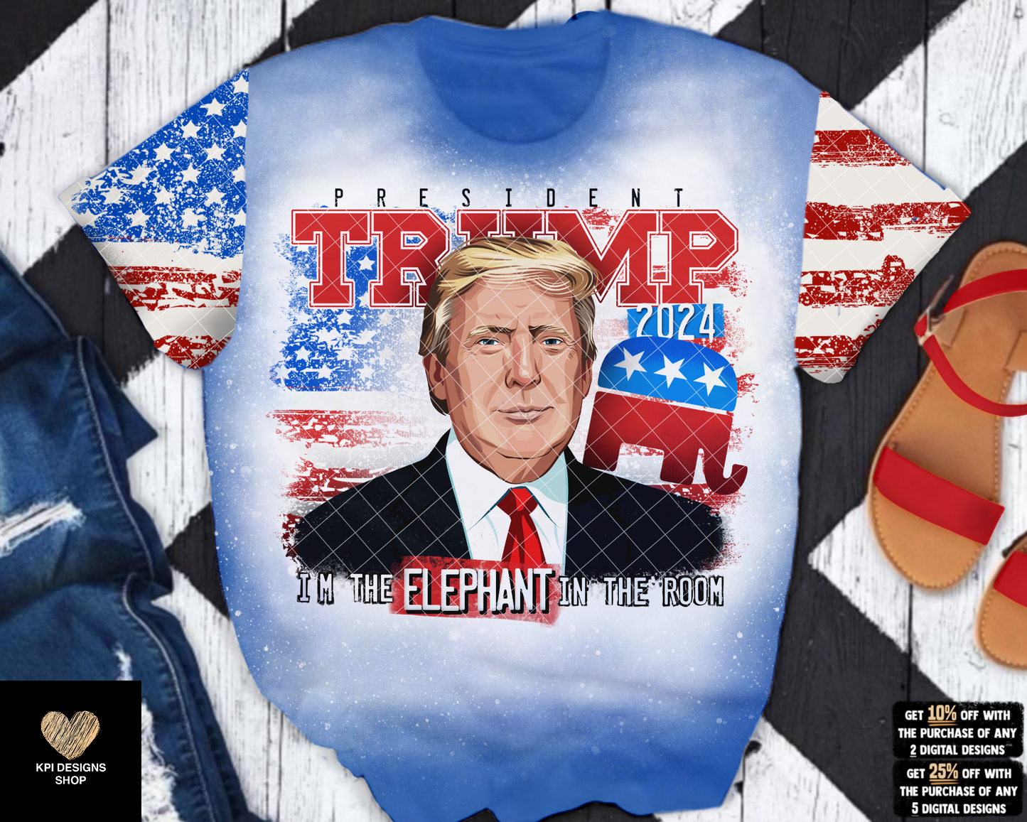 Trump - I'm The Elephant in the Room (3-pack) - Nov2022 - PNG - Digital Design