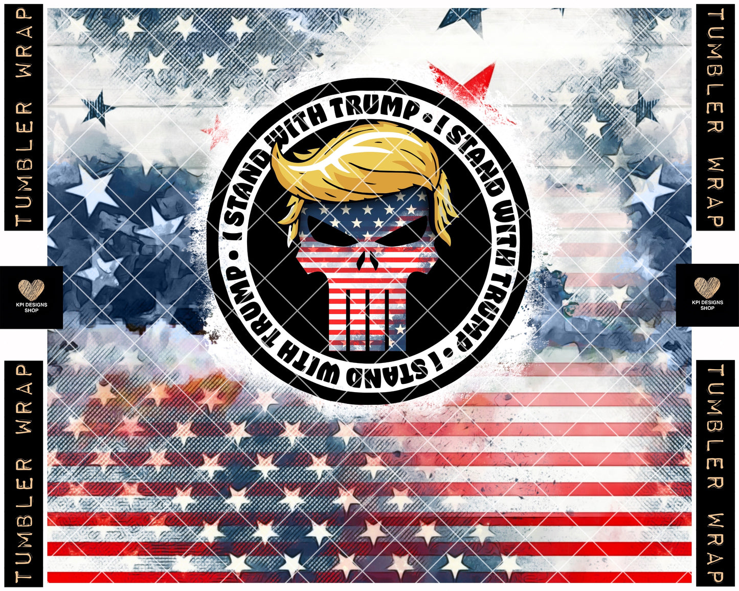 Trump Freedom Bundle - 15 Files (5 Designs + 2 Tumbler Wraps)