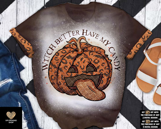 Witch Better Have My Candy Sleeve (4-pack) - Sept2022 - PNG - Digital Design