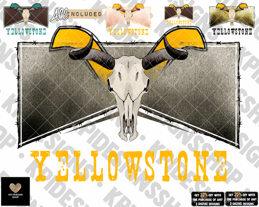 Y-Stone Bullhead (5-pack) - Nov2022 - PNG - Digital Design