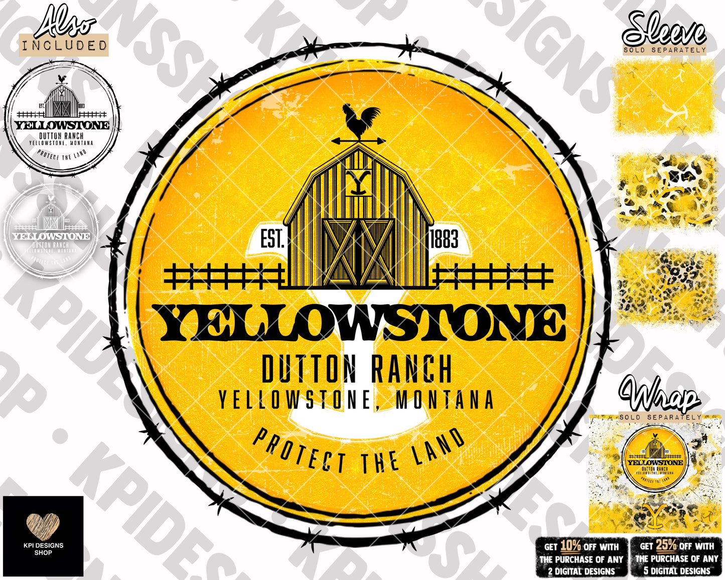 Y-Stone w/ Barn Circle (3-pack) - Dec2022 - PNG - Digital Design (Personal Use Recommended)