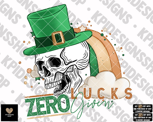 Zero Lucks Given - Feb2023 - PNG - Digital Design