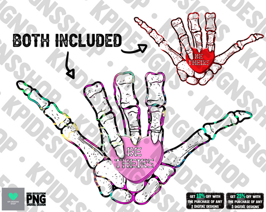 Skelly Hand Be Theirs (2-pack) - Jan2022 - PNG - Digital Design